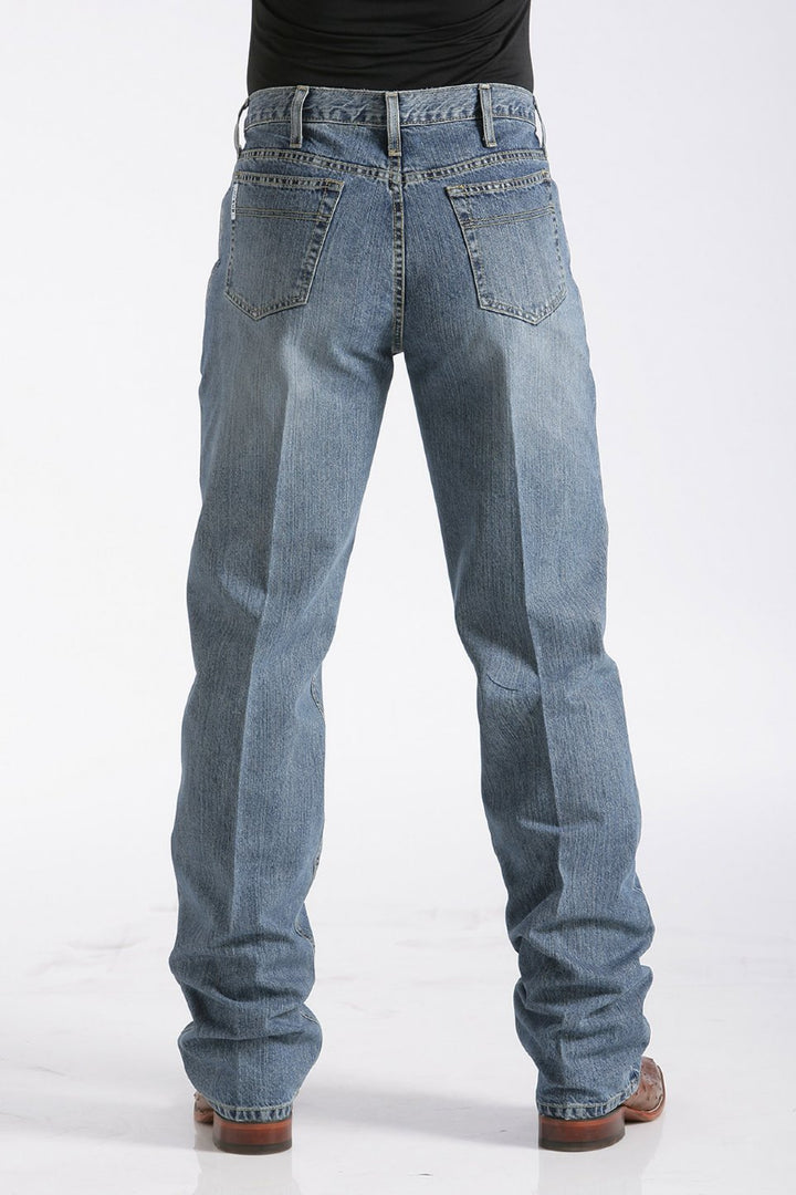 Back view Cinch | White Label Relaxed Fit Medium Stonewash Jean