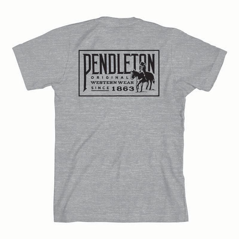 Pendleton | Heather Grey Original Western Heritage Tee